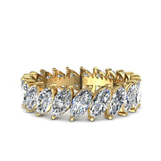 Alliance Silvia diamants naturels marquises 2.00 carat or jaune